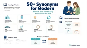 synonyms for modern